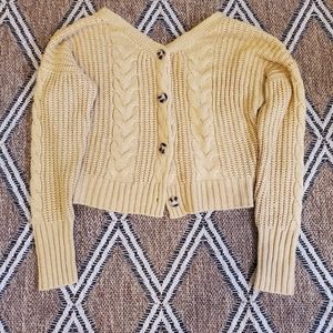 Forever 21 Mustard Cardigan
